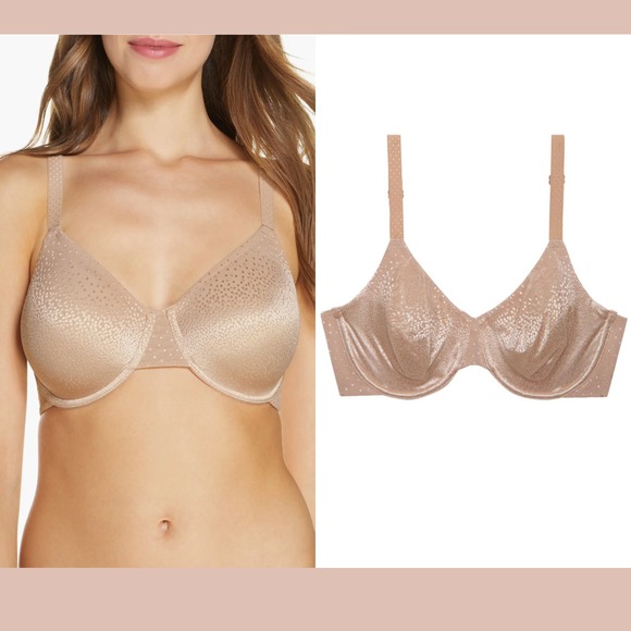 NWT $74 Wacoal [ 42D US ] Back Appeal‎ Underwire Bra in Praline #6998